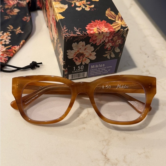 Caddis Miklos PROGRESSIVE 1.50 Readers in Polished Tabby - Picture 1 of 8